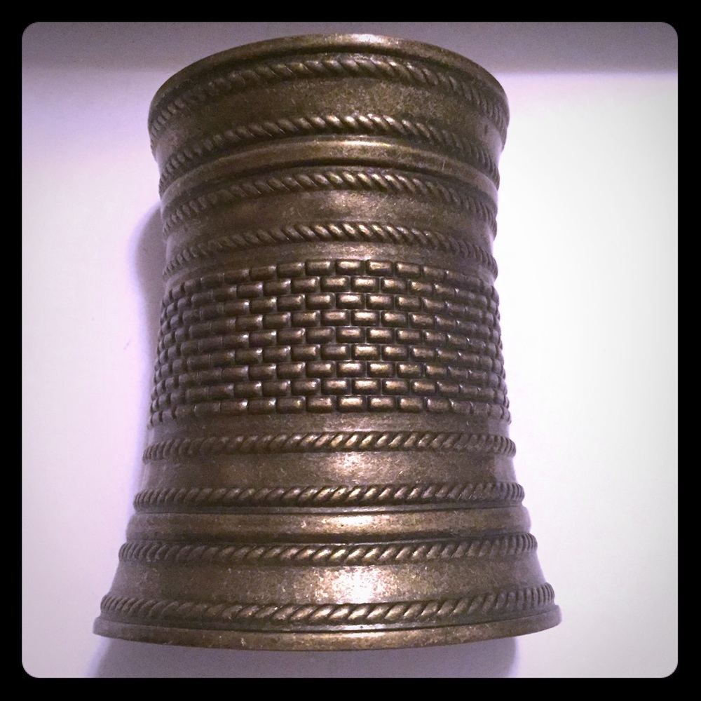 Bronze wrist cuff bracelet